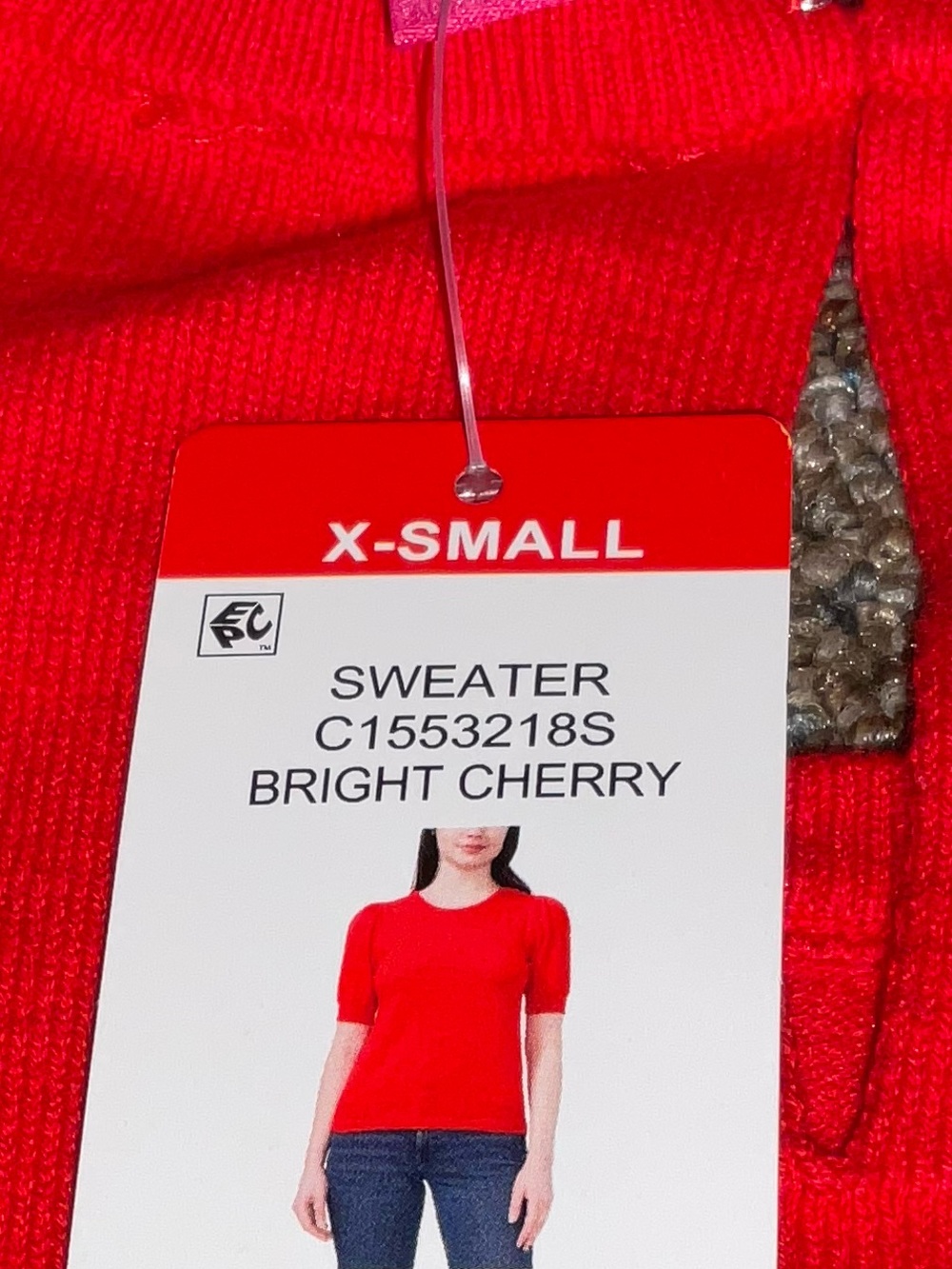 NWT VINCE CAMUTO Bright RED short sleeve Sweater szS